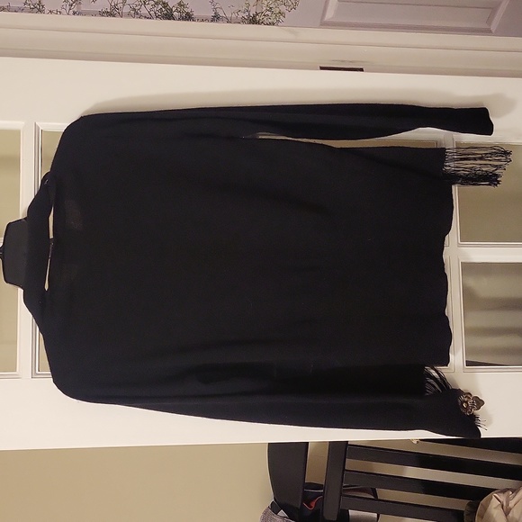 Cynthia Rowley Cashmere Sweater with detachable scarf - Picture 2 of 7